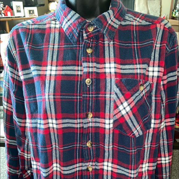 Outdoor Life Flannel Button Up Long Sleeve Shirt